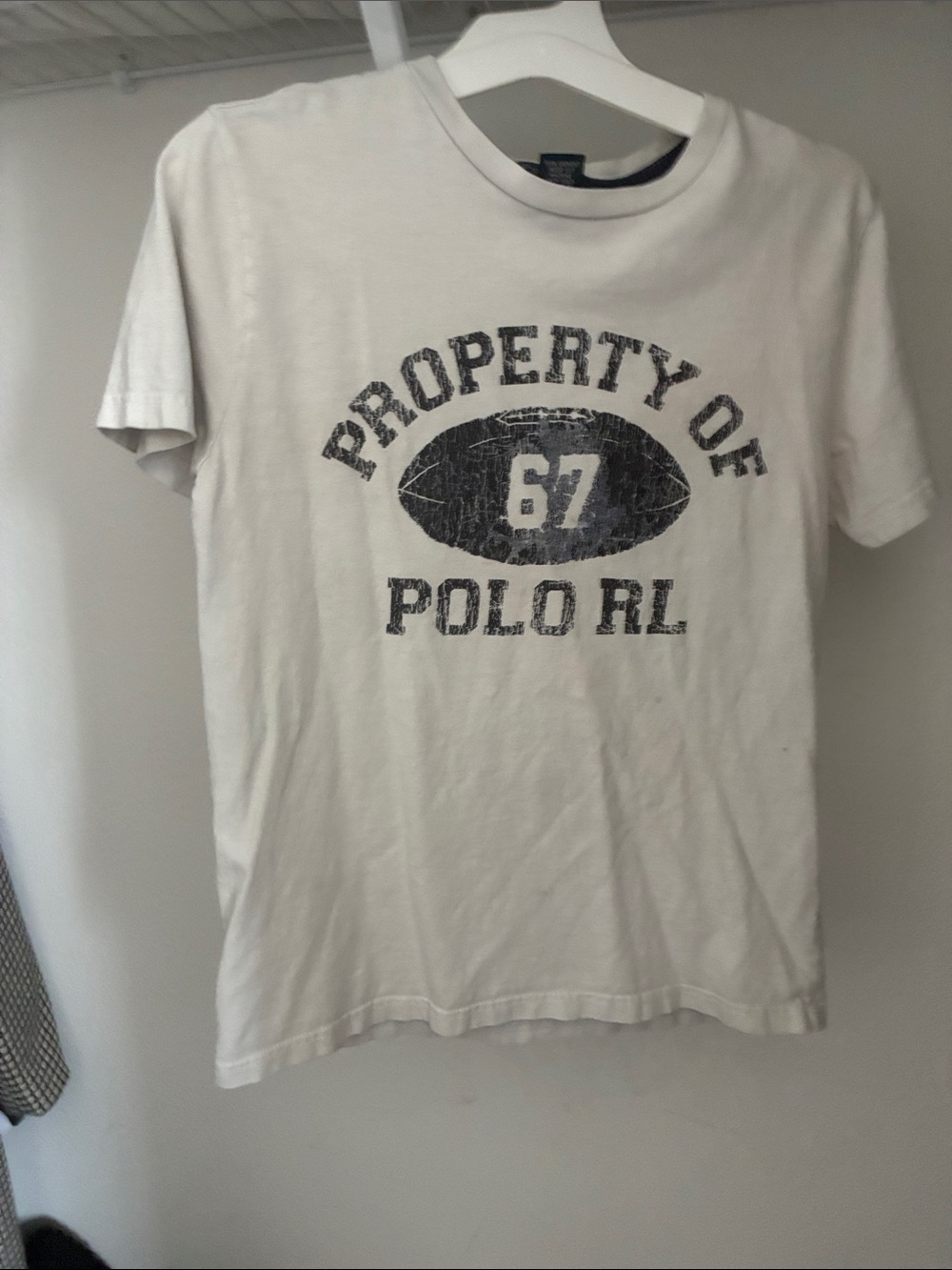 Polo by Ralph Lauren White Short-Sleeve 'Property of 67' Graphic Tee